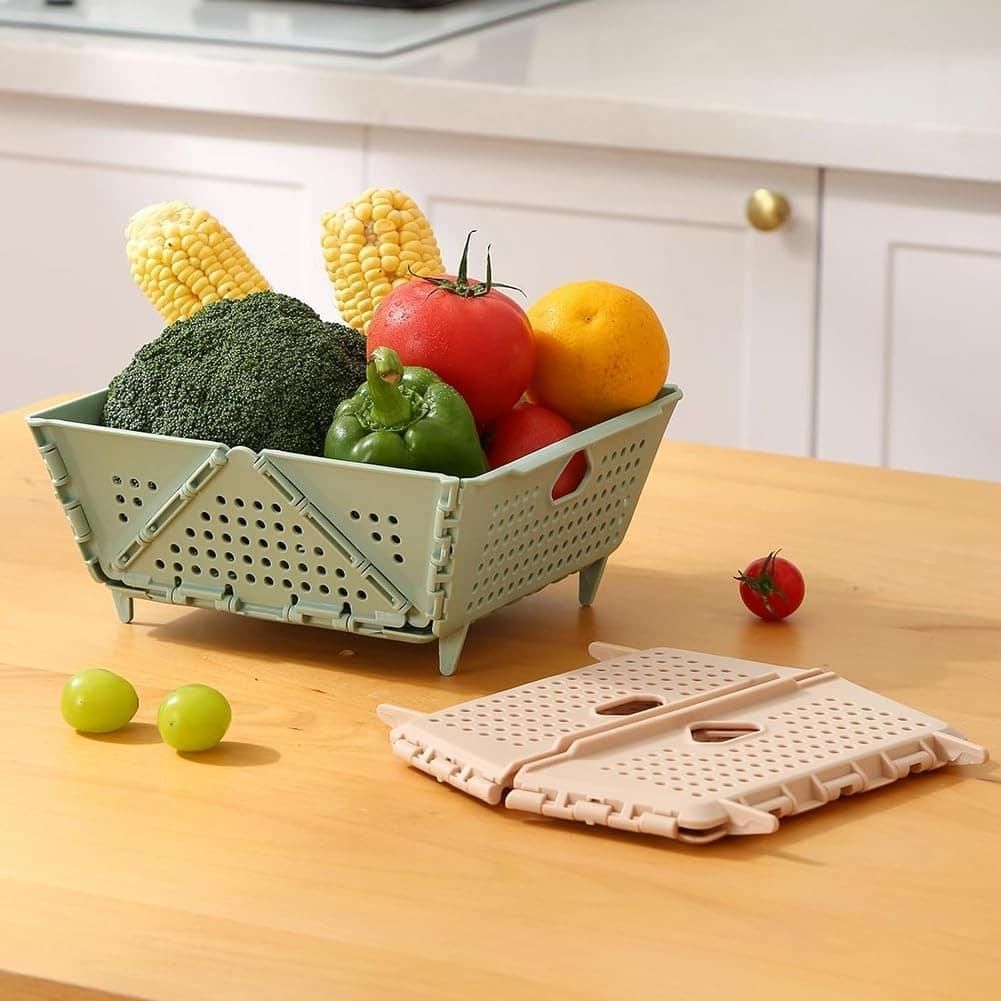 Foldable Fruit Drain Basket